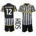 Tanie Strój piłkarski Juventus Alex Sandro #12 Koszulka Podstawowej dla dziecięce 2023-24 Krótkie Rękawy (+ szorty)